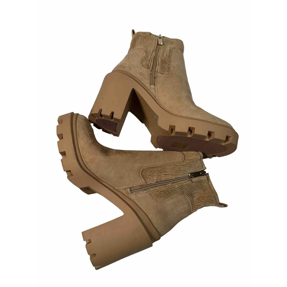 JLO Jennifer Lopez Emalee Ankle Boots, Women's Size 9 M, Beige NEW MSRP $110